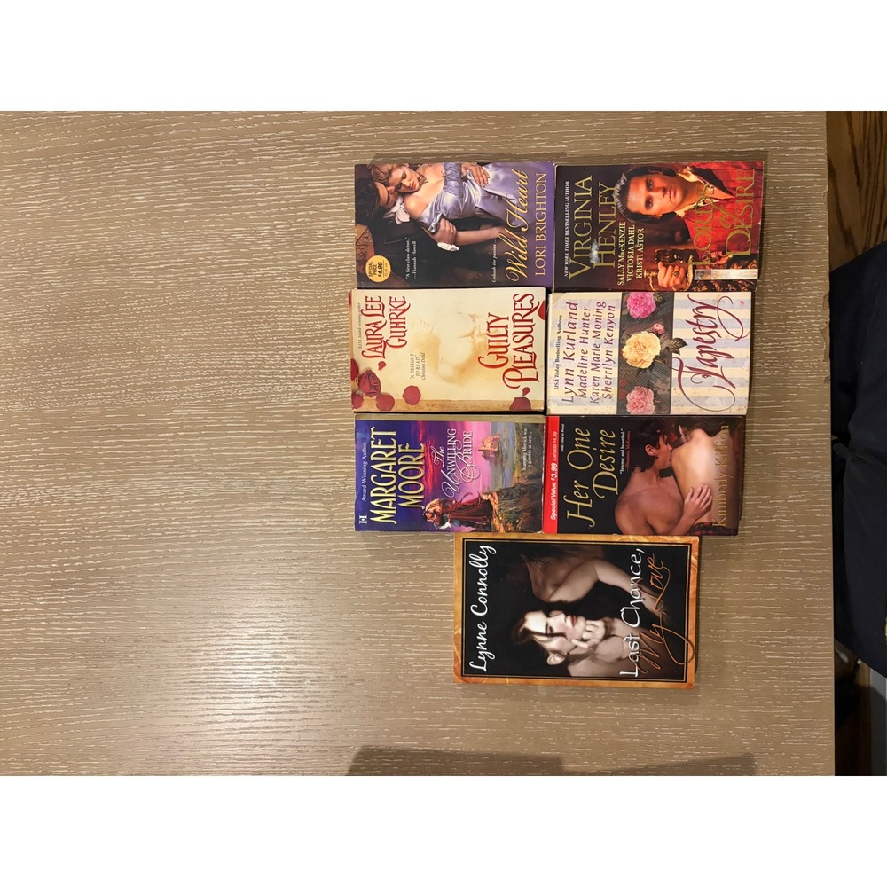 Lot of 7 Romance Books Historical Contemporary Time Travel Paperback Novels